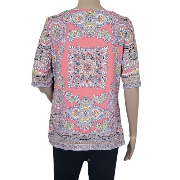 Charter Club Madellian Paisley Blouse - Picture 2 of 4